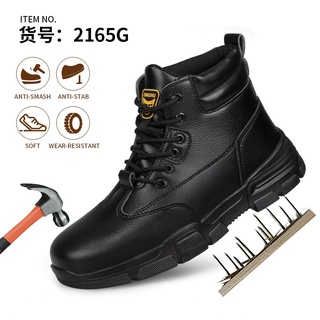 Botas De Seguridad Zapatos De Los Hombres Trabajo Impermeables De Acero Dedo Del Pie Nuevos Antideslizantes Protección