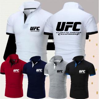nueva moda ufc ultimate fighting championship mma boxeo solapa cuello sprots polo camiseta slim fit hombres casual polo camisas tops