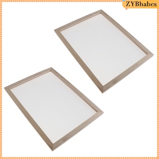 2x papel de madera para hacer moldes de marco de pantalla para niños, manualidades, 25 x 34 cm