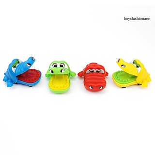 Bby - 3 piezas de dibujos animados Animal de boca grande cocodrilo hipopótamo molde tire hacia atrás Mini coche rompecabezas de juguete (4)
