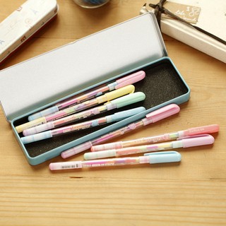 1 pza bolígrafo de Gel en polvo/bolígrafo Pastel regalo para estudiantes/papelería (4)