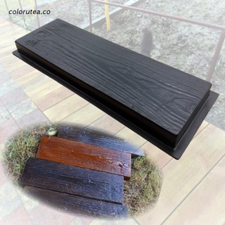 col imitación grano de madera diy camino fabricante pavimentado cemento ladrillo molde escalón pavimento