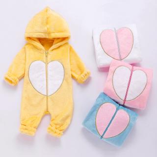 bebé recién nacido niño niña invierno manga larga mono mameluco de franela suave con capucha pijama ropa de bebé (3)