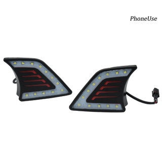 PU--Car Driving Light High Temperature Resistance Anti-deform Replacement Front Bumper LED DRL for Toyota Hilux 2012-2015 (6)