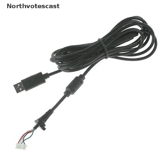 Northvotescast - Cable de carga USB de repuesto de 2,5 m para control de Cable Xbox 360 NVC nuevo