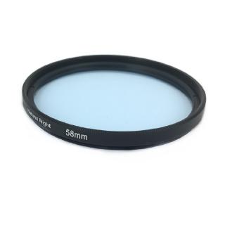 Filtro de lente de noche transparente natural puro para Canon Nikon Sony 49 52 58 62 77 (2)