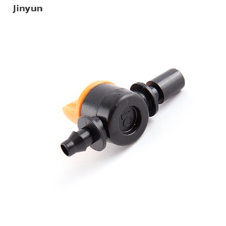 [jinyun] 10 piezas de manguera de 4/7 mm mini válvula de 1/4" a 6 mm grifo de jardín accesorios de riego por goteo