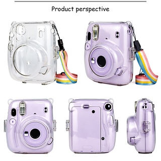 (Tdrr) cubierta protectora Transparente Para cámara instantánea Instax Mini 11 (4)