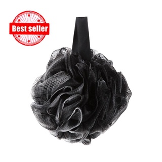 1Pcs negro bambú carbón de baño esponja flor cepillo de malla corporal Puff ducha exfoliante D3F7 (1)