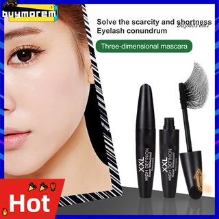 BUYME 8ml Mascara Waterproof Long Lasting Black Eyelash Extension Liquid Mascara for Women