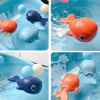Niños baño ballena juguete reloj maquinaria natación Spray agua ducha juguetes
