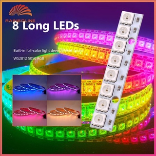 Rain_8 canales WS2812 5050 RGB LED lámpara módulo a todo Color impulsado tablero de desarrollo