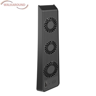 (Wal) Soporte Vertical USB con 3 ventiladores de refrigeración enfriador para Playstation 5 Game Console Host radiador (1)