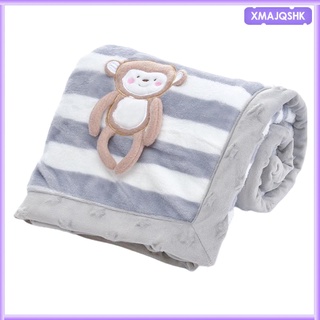 manta de franela de lana suave para cuna de bebé recién nacido, cesta de moisés