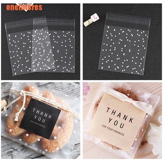 【onei】100pcs/set Gift Biscuits bag Packaging Bread Baking candy Cookies Package