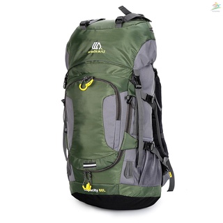 60L impermeable senderismo mochila Camping montaña escalada ciclismo mochila deporte al aire libre bolsa con cubierta de lluvia (1)