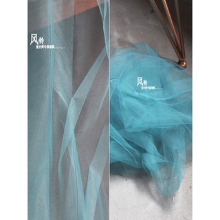 nuevos productosCifrado azul hielo perspectiva modelado hilo neto vestido de novia tutú diseñador de hilo de moda creativo tejido de hilo suave