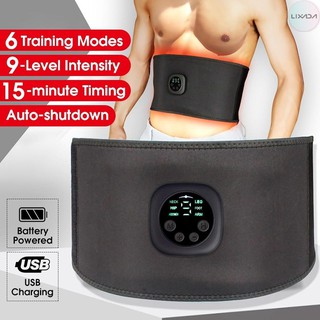 Estimulador de músculos abdominales eléctrico inteligente Usb recargable Ems con pantalla Led