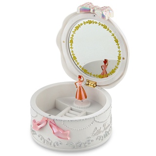 joyeros musicales para niñas bailarina giratoria caja de música gramófono juguetes para niños regalos de cumpleaños blanco