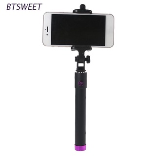 BTS1 Handheld 3.5mm Selfie Stick Portable Extendable Phone Monopod for Android & iOS Compatible with Galaxy S9/S9 Plus/Note 9/Note 8