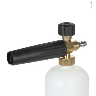 cañón de espuma ajustable de 1 litro de botella de espuma de nieve con conector rápido de 1/4" para arandela de presión (4)