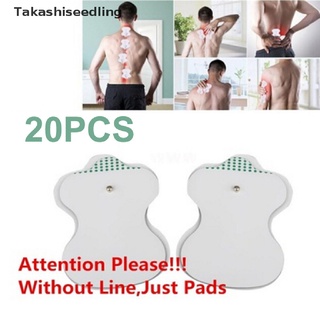 Takashiseedling/ 20Pcs almohadillas de electrodo para Tens acupuntura terapia Digital masajeador caliente productos populares