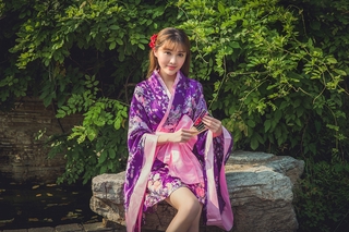 Sakura Festival Cosplay Anime disfraz Kimono Maid disfraz