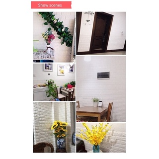 últimos productos decoractive 3d pegatinas de pared autoadhesivas paneles de espuma decoración del hogar sala de estar casa decoración baño ladrillo pegatina (4)