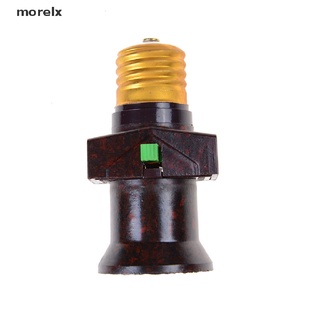 morelx 1pc e27 tornillo base de luz titular convertir a con interruptor bombilla bombilla adaptador co