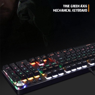Mojito 104 teclas teclado para juegos RGB iluminado retroiluminado con cable programable para PC Gamer (6)