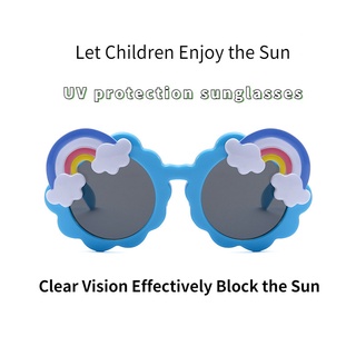 (KIQI-FASHION) Nuevas gafas de sol para niños lindas de moda con montura redonda, gafas de sol con protección UV de girasol para hombres y mujeres (3)