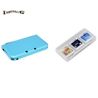 Bolsa de aluminio para Nintendo 3DS XL LL Azure & Clear 6 en 1 caja de almacenamiento para Nintendo 3DS XL LL NDS DSi