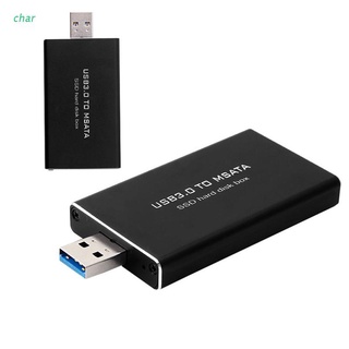 Char USB a mSATA SSD caja de disco duro convertidor caja adaptador caja externa 1pc
