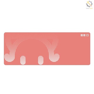 daidai stp006 - alfombrilla para ratón (tamaño ultragrande, engrosada, para juegos, oficina, antideslizante, resistente al desgaste, movimiento suave, 800 x 300 mm), color rosa