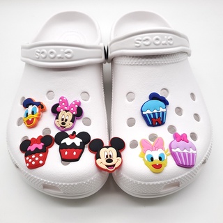 CHARMS Encantos para Jibbitz Crocs zapatos accesorios hebilla Mickey Mouse Donald Duck serie zapato decorar