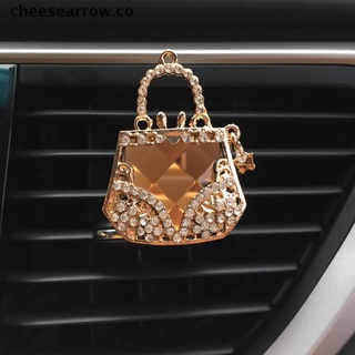 queso coche decoración diamante monedero coche ambientador auto salida perfume clip.