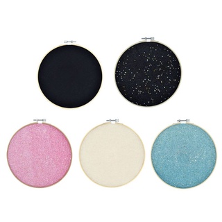 Clcz Enamel Pin Display Wall Hanging Glitter Pin Display Pin Holder Canvas Embroidery Hoop