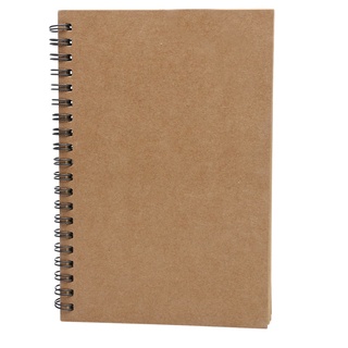 ANGE Reeves Retro Spiral Bound Coil Sketch Book Blank Notebook Kraft Sketching Paper (7)