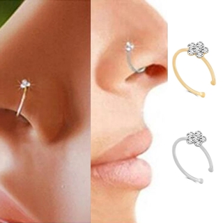 Diamantes de imitación ciruela vientre anillos nariz