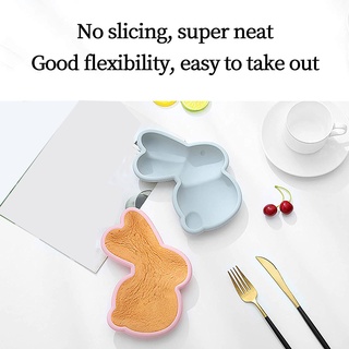 cel moldes de silicona para tartas de conejo de dibujos animados postres diy molde para hornear herramientas de pastelería