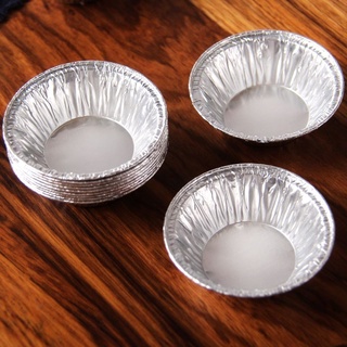 100pcs Disposable Aluminum Foil Tart Pan Mini Pot Pie Tart Bake Plate Tin Pan Tray (3)