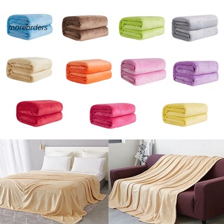 Mo Super suave Color sólido engrosado caliente manta de franela sofá dormitorio alfombra