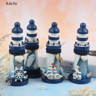 kaciiy náutica faro de madera faro torre playa estrella de mar concha diy artesanía adorno co