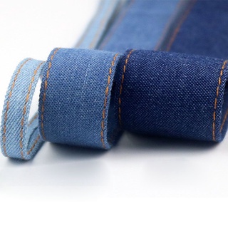 niuyou de doble cara jeans cinta de tela arco decoraciones ropa denim cinta jumper gorra diy clip accesorios artesanía costura/multicolor (3)