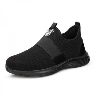 Zapatos de seguridad de los hombres de acero zapatos dedo del pie ultraligero transpirable Kasut seguridad VMLK