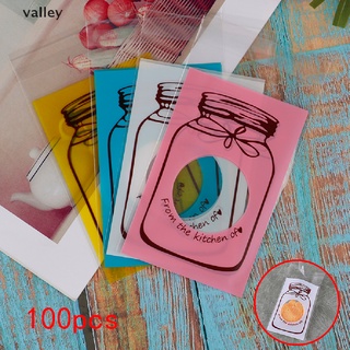 valley 100pcs dibujos animados dulces galletas galletas embalaje bolsa de regalo autoadhesivo plástico co (1)