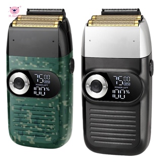 kemei km-2026 maquinilla de afeitar recíproca barba trimmer 2 en 1 recargable portátil afeitadora eléctrica pantalla lcd para hombres maquinilla de afeitar
