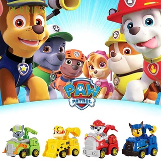 PERRINS Kids Deformation Car Vehicle Toys Rescue Rocky Patrol Chase Dog Birthday Gift Children's Gift Action Doll Toy Kids Marshall Robot Dog Anime Figure/Multicolor