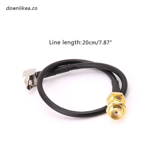 dow SMA Female Jack To TS9 Male Right Angle RG174 Pigtail Cable 20cm Antenna Coaxial Cables