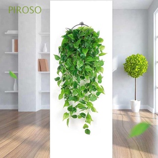 PIROSO Plastic Artificial Plants Hanging Wall Ivy Vine Fake Plants Silk Leaf For House Garden Wedding Green Decoration Vine Plants